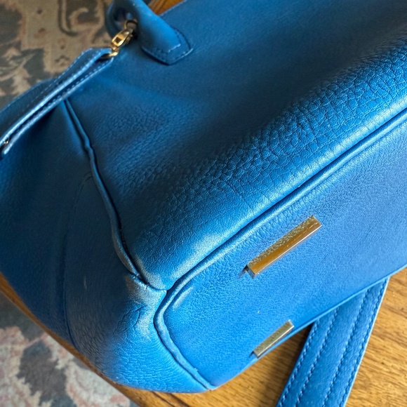 VBH Brera Satchel Tote Handbag in Royal Blue (w/shoulder strap) - Picture 8 of 14